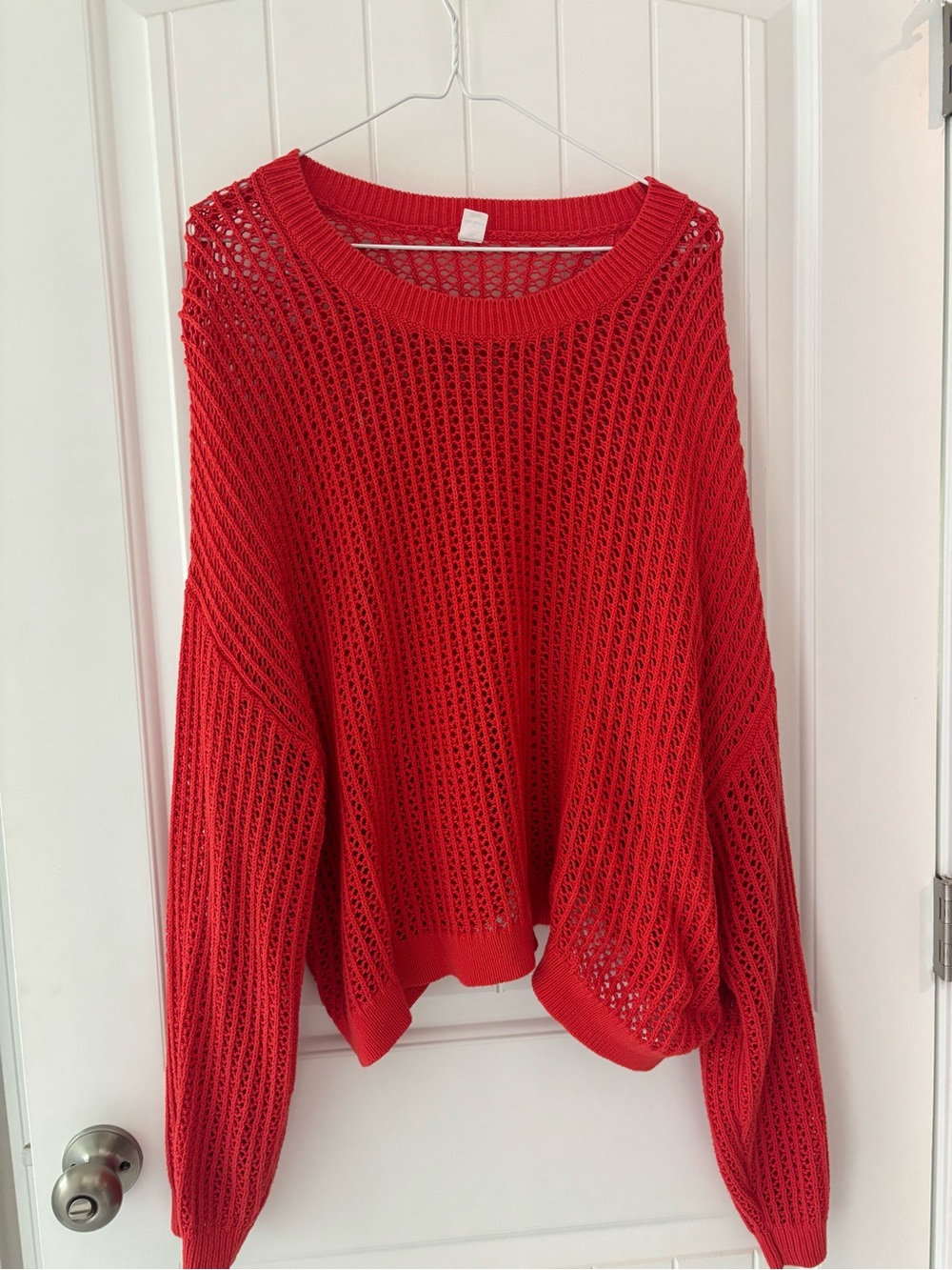 Old Navy Red Open-Knit Women’s Sweater - XL
